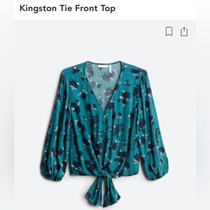 LUQ Kingston Tie Front Top